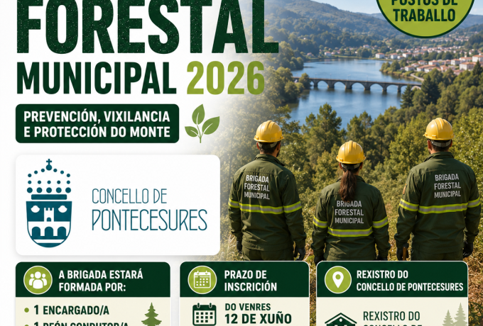 APERTURA DE PRAZO PARA INSCRIBIRSE PARA FORMAR PARTE DA BRIGADA FORESTAL NA CAMPA&Ntilde;A 2026