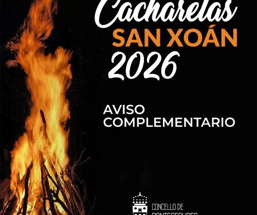 AVISO Cacharelas San Xo&aacute;n 2026 