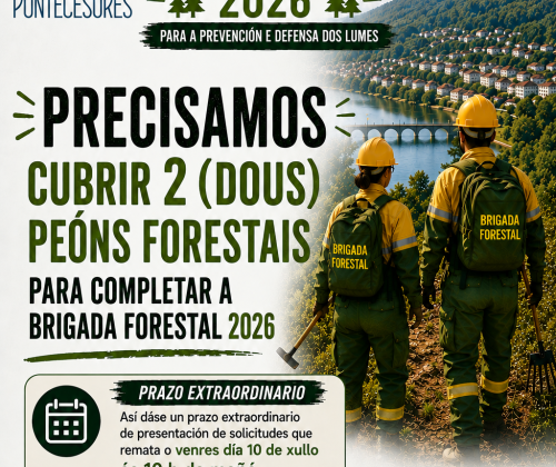 anuncio vacantes 2 peons forestais
