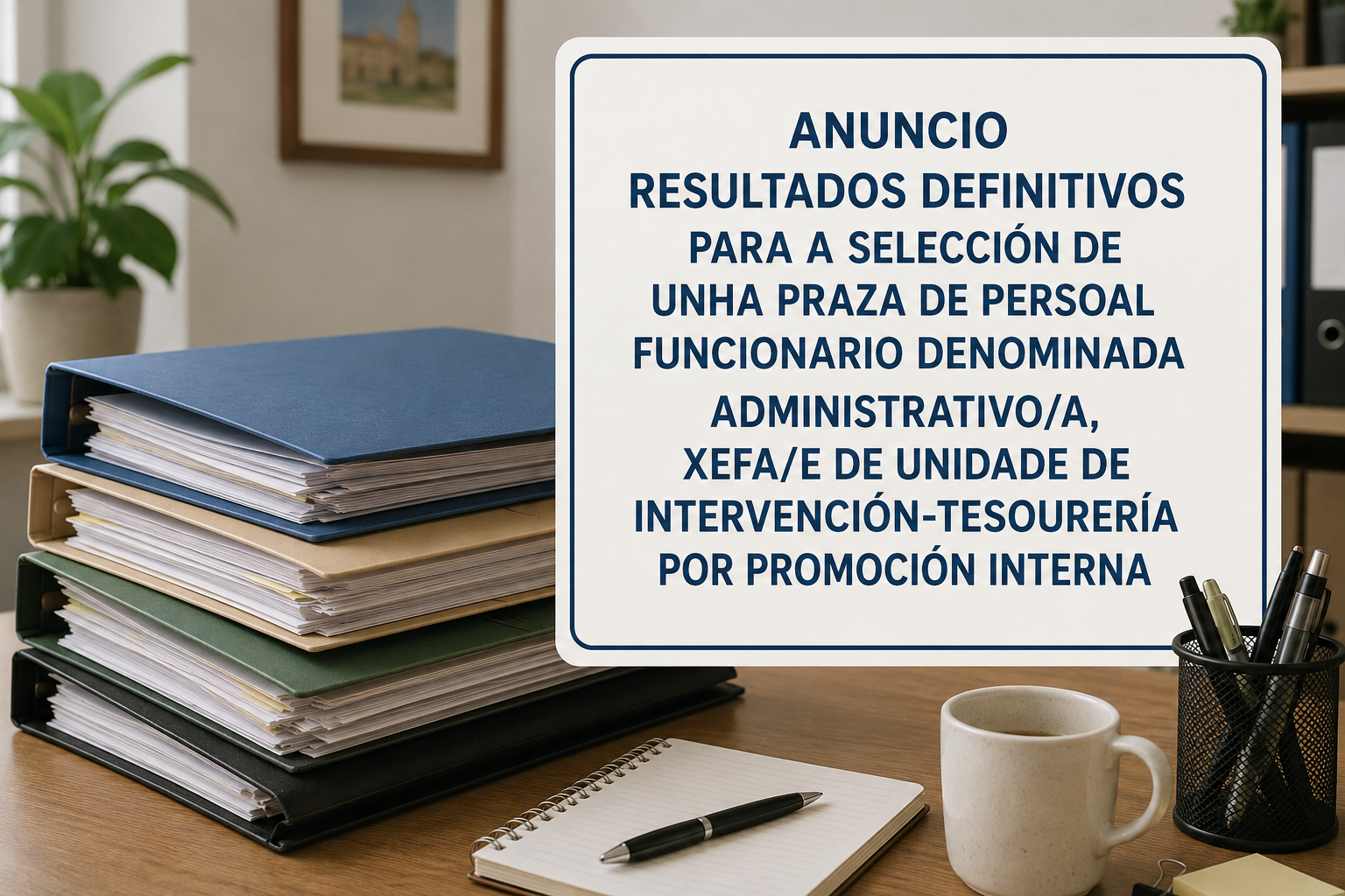 ANUNCIO DOS RESULTADOS DO PROCESO SELECTIVO